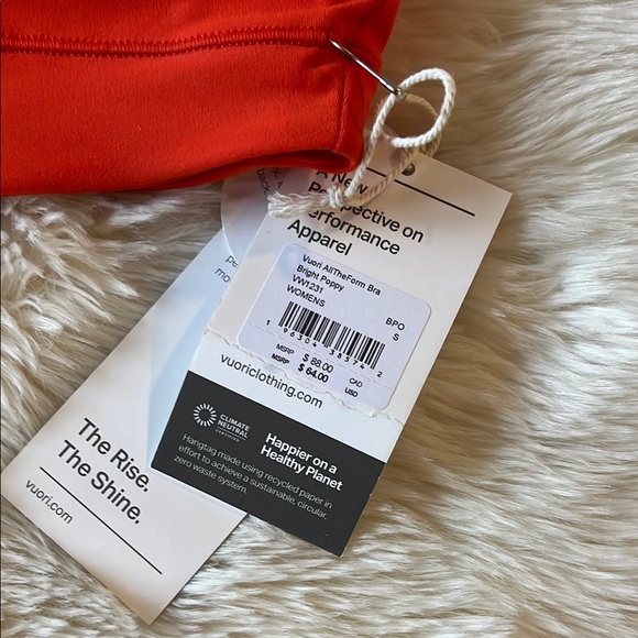 Women's Red Sports Bra - Picture 3 of 6